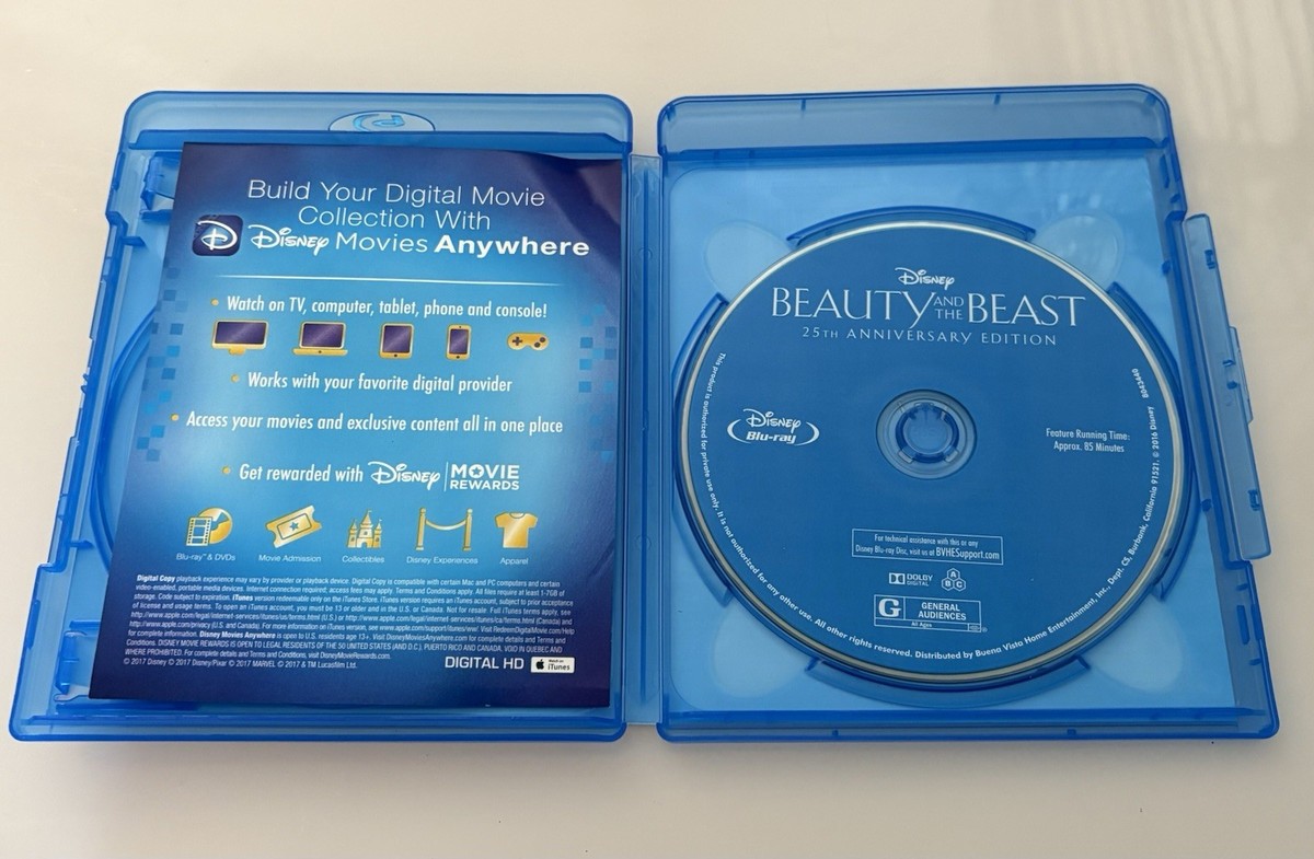 Disney's Beauty & the Beast 25th Anniversary Blu-Ray Disc