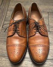 Allen Edmonds Sanford Shoes Men’s Size 8 D Walnut Brown Cap Toe Oxford USA Made