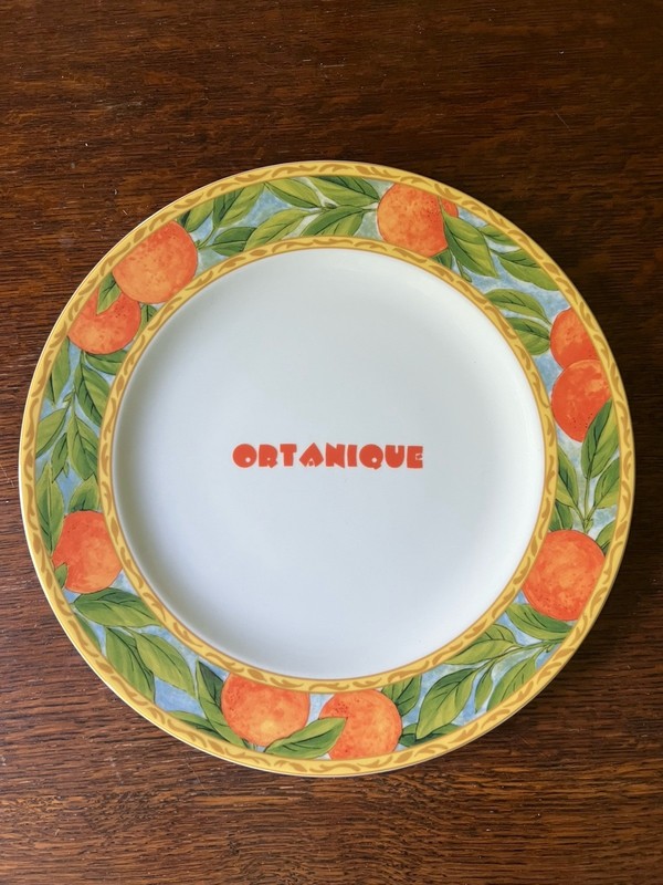 Ortanique Restaurant 12” chop platter / charger / plate Las Vegas / FL / DC