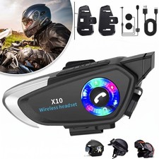 Motorradhelm Headset Bluetooth 5.4 Wireless M...