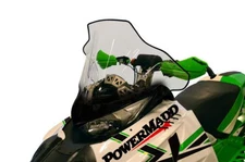 Powermadd Cobra Windshield - 17in. - Clear with Black Fade Snowmobile 12030