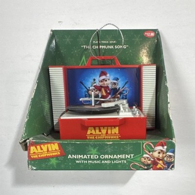 Alvin and the Chipmunks Animated Musical Light Up Christmas Ornament 2013