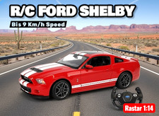 RC 1:14 Ford Mustang Shelby GT500 Rot Fernbedienung Rastar Vorderlichter
