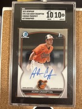 2023 Bowman Chrome Adam Crampton Prospect Autograph SGC 10/10
