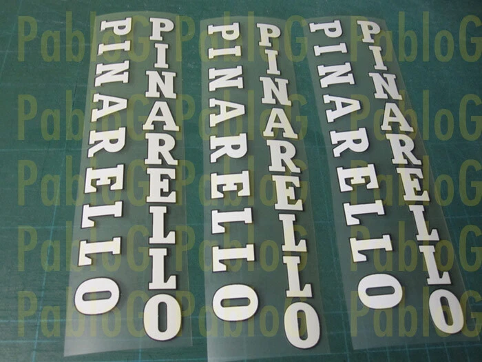 PINARELLO FRAME LETTERS only X4 kit decal sticker adesivi autocollant