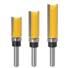 3PCS 8mm Shank 5/8" Diameter Flush Trim Template Router Bit