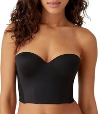 b.tempt'D by Wacoal Black Strapless Longline Underwire Bra L26541 Size 32D