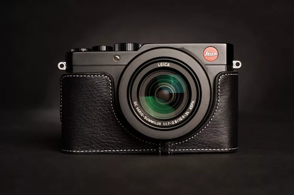 Genuine Real Leather Half Camera Case Bag Cover for Leica D-LUX
