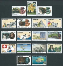 ST VINCENT 1991 SG1744/60 set of 17 Annivs & Events unmounted mint cat £34.75