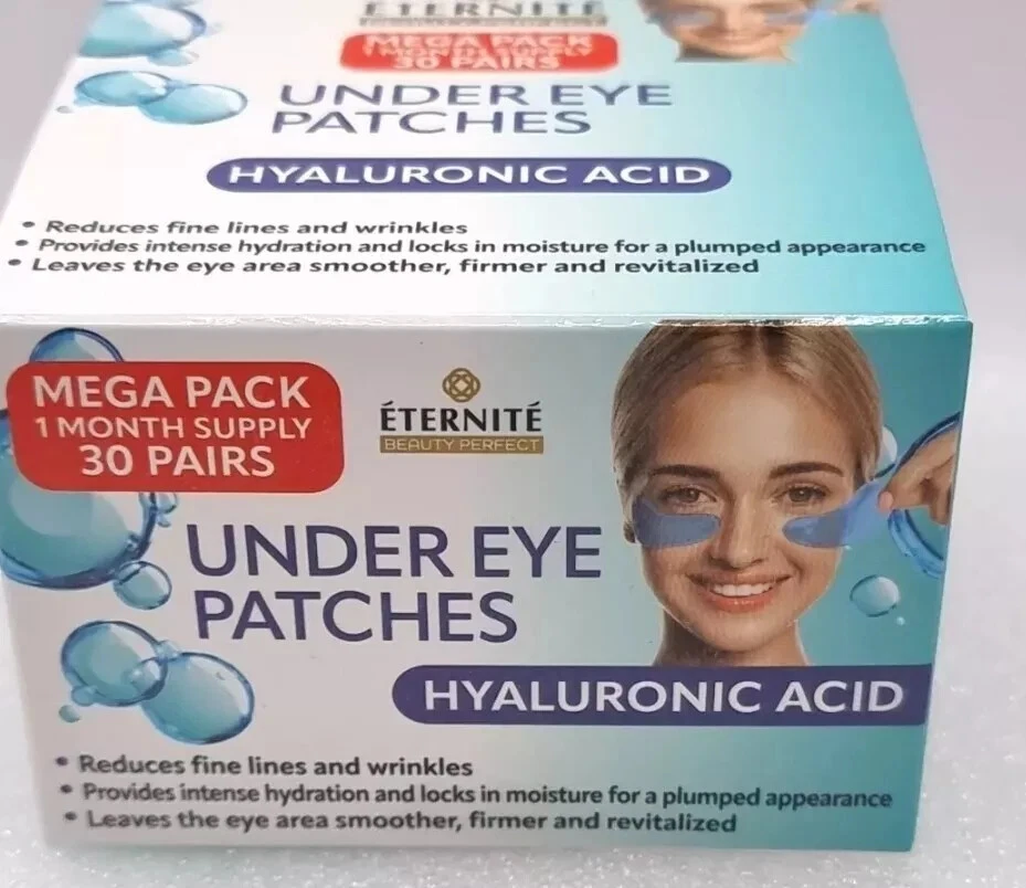 Eternite Hyaluronic Acid Under Eye Patches 30 Pairs Reduces fine lines