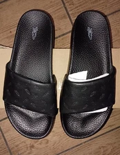 Carrots Slide By Anwar Carrots Black Embossed ACFW001 Size 6