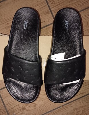 Carrots Slide By Anwar Carrots Black Embossed ACFW001 Size 6