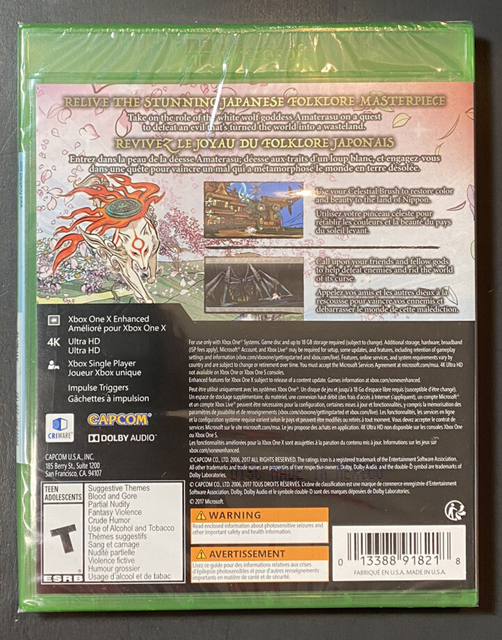 Okami HD (XBOX ONE) NEW | eBay