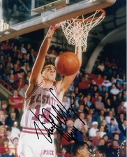 Vinny Del Negro #0  8X10 Signed  w/ COA North Carolina State Wolfpack