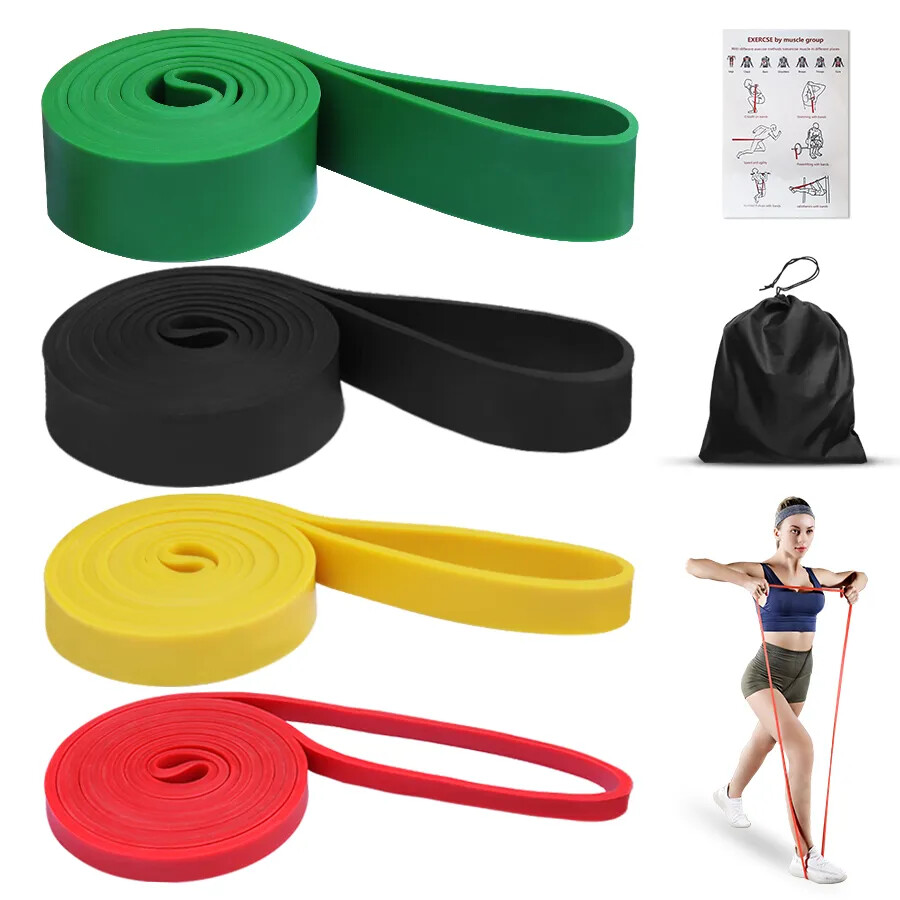 Bandas de resistencia de látex banda elástica de ejercicio fuerza deportiva bandas de asistencia para tirar hacia arriba