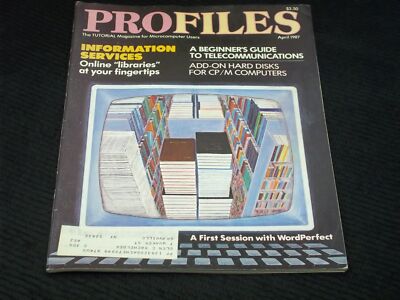 1987 APRIL PROFILES MAGAZINE - INFORMATION SERVICES FRONT COVER - H 8853