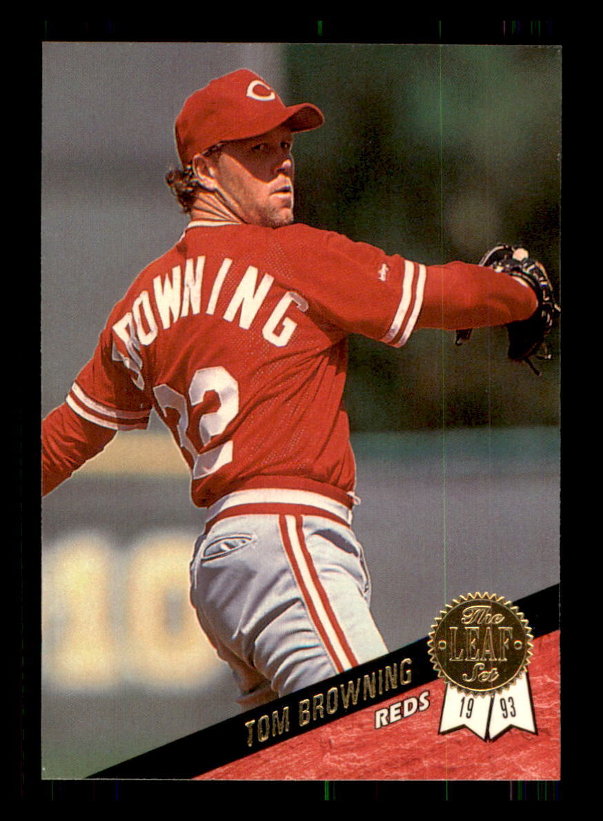 1993 Baseball 1993 Leaf Tom Browning Cincinnati Reds #359 1 | eBay