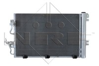 NRF 35555 Condenser, Air Conditioning For Opel Vauxhall