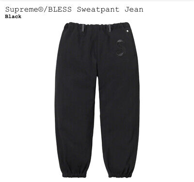 Supreme Bless Sweatpant Jean Black Size S/M FW23 BRAND NEW IN HAND