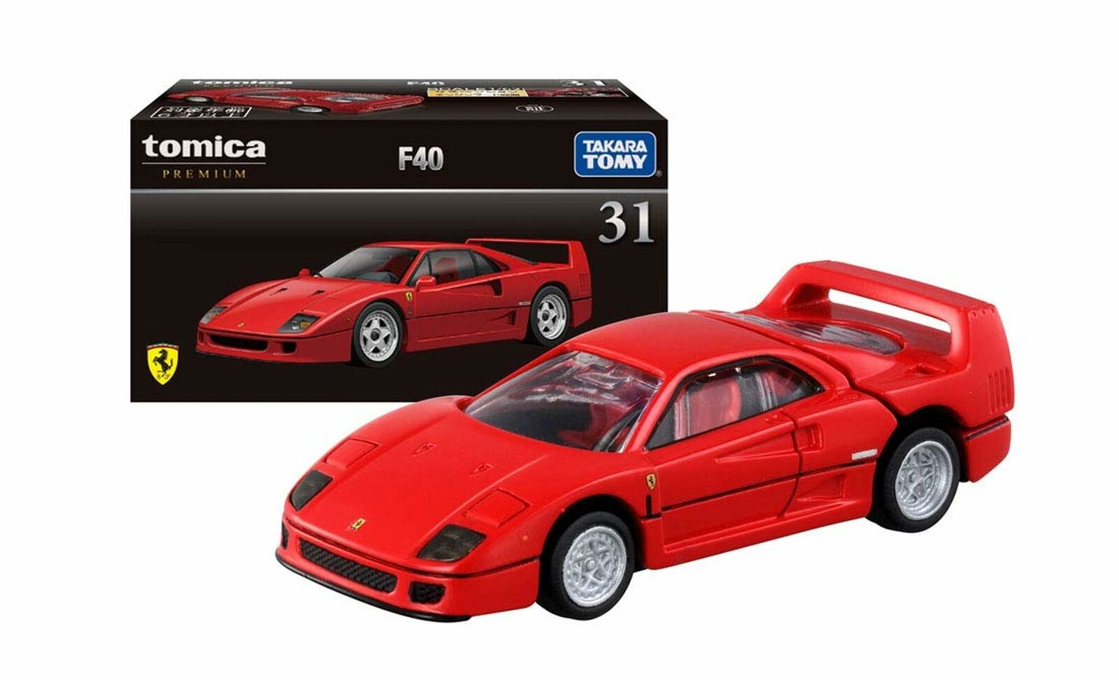 Takara Tomy TOMICA Premium No.31 Ferrari RED F40 1:62 Diecast Toy Car