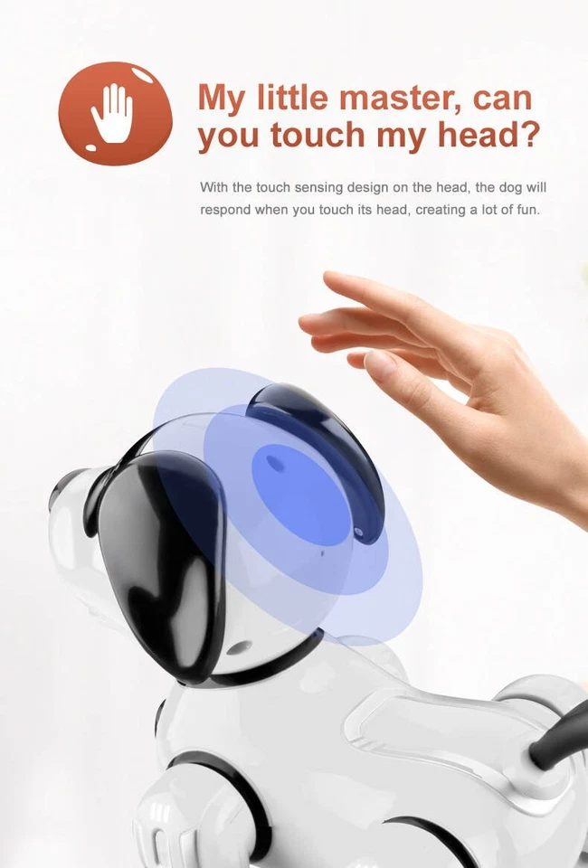 Remote Control Robot Dog Toy for Kids with Voice, Walking/Dancing/Interactive - Image 2 of 4