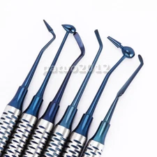 Dental Composite Filling Instrument Blue Titanium Coated Kit Restorative