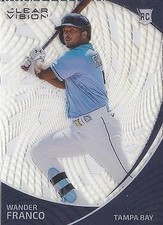 Wander Franco 2022 Panini Chronicles #1 Clear Vision Tampa Bay Rays