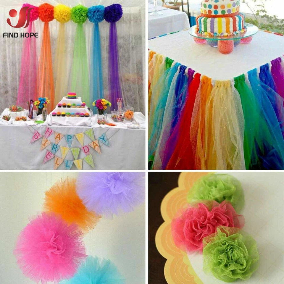 9 Colors Tulle Rolls Netting Tulle Fabric 6"Wide 10 Yards Sewing Party Decor DIY - Image 4 of 4