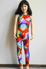 GYMNASTICS / DANCE UNITARD / JUMPSUIT Child Size M 5 - 7
