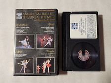 AMERICAN BALLET THEATRE AT THE MET TRIAD BETA BETAMAX TAPE IN CLAMSHELL CASE