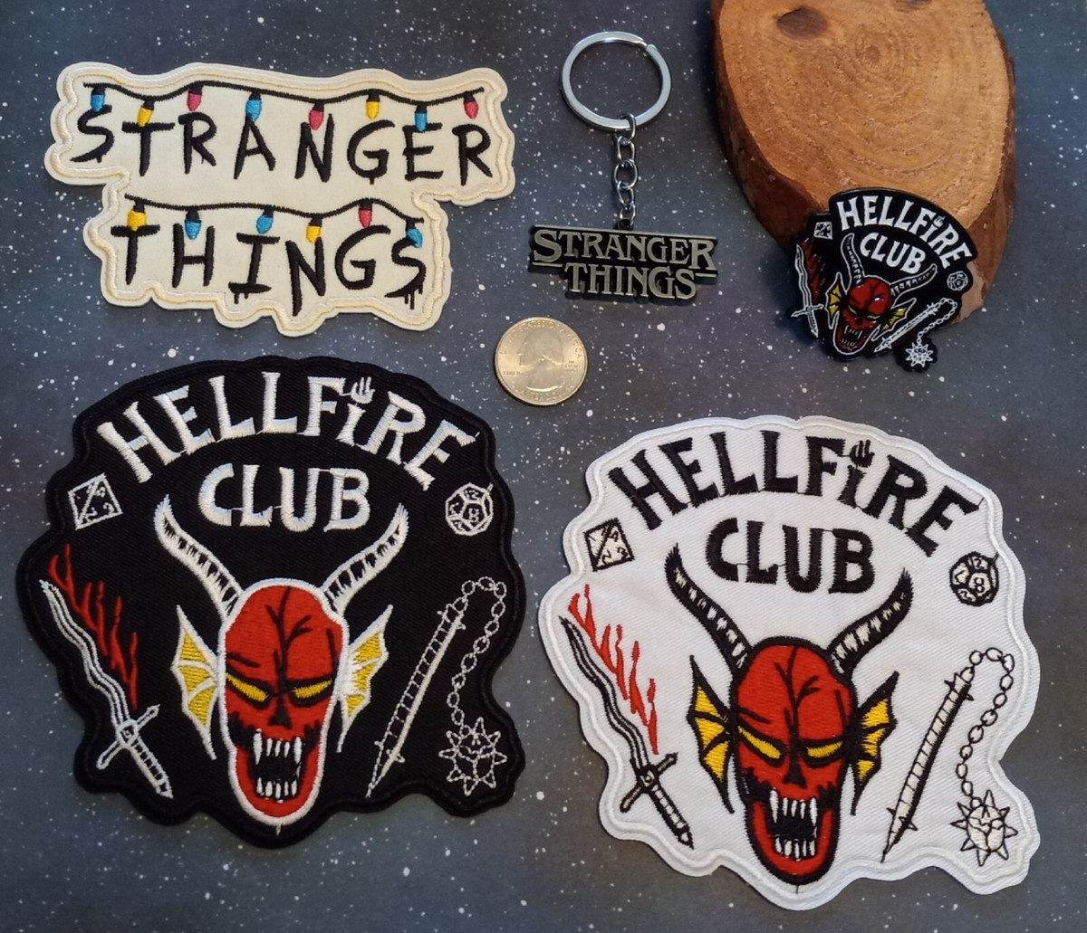 Stranger Things 4 Pin-Back Buttons 5-Pack Hellfire Club