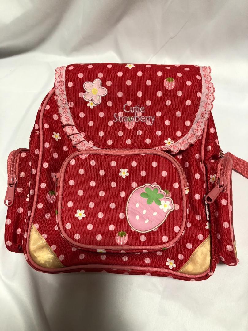 mother garden sweet red strawberry backpack bag kawaii  display picture 2