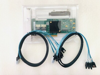 LSI 9210-8i = (9211-8i) +2PCS 8087 6Gbps SAS HBA FW: P20 IT Mode FreeNAS unRAID