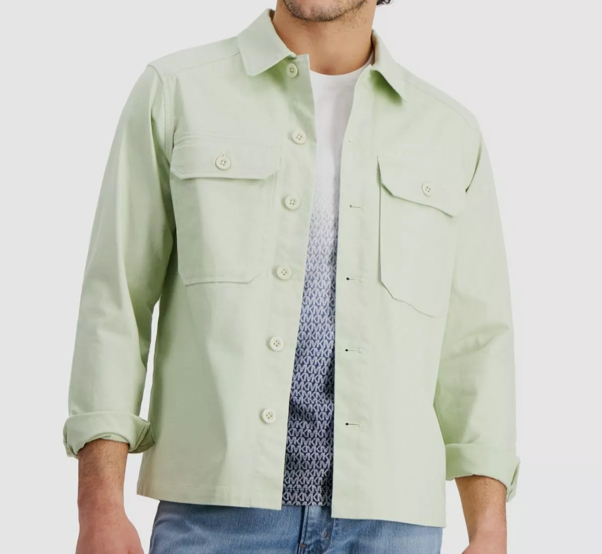 Michael kors shirts mens cheap green