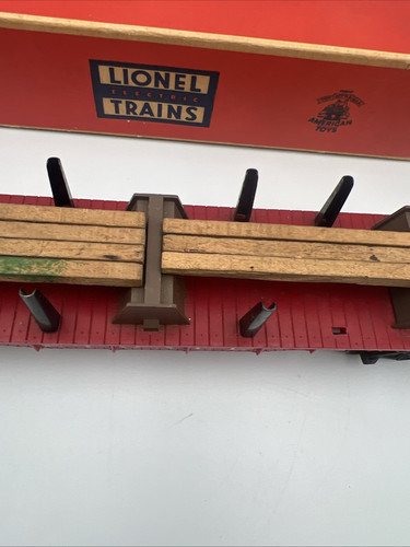 LIONEL RARE 6264 LUMBER CAR WITH ORIGINAL BOX O GAUGE POSTWAR 6511-2 - Picture 8 of 24