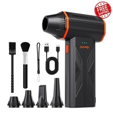 JUFINX Air Duster Black Brushless Motor Mini Blower