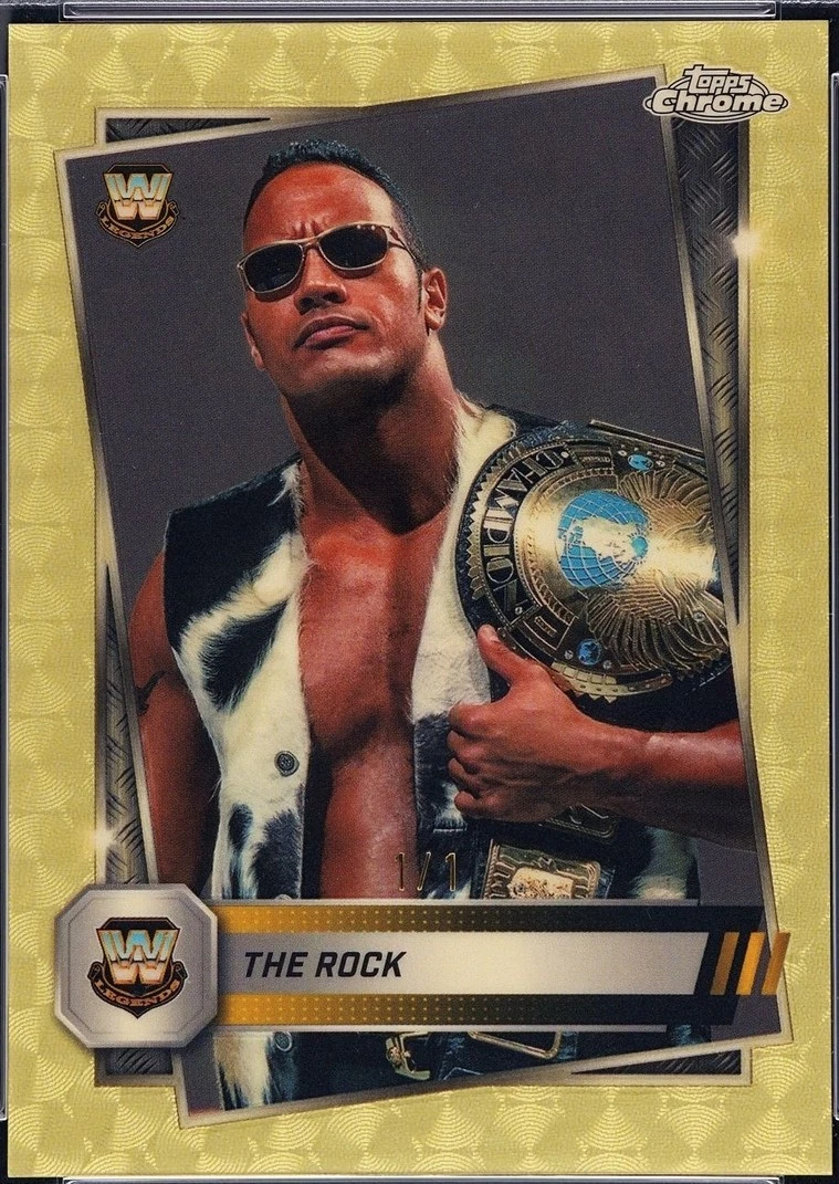 2025 Topps Chrome WWE - The Rock #226 for sale | eBay