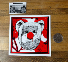 Cheer Up Teddy Bear Graffiti Sticker Street Art Swampy Gats Ptv Clown Cheer Up Teddy Bear Graffiti Sticker Street Art Swampy Gats Ptv Clown