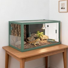 Reptile Tank 120 Gallon 4x2x2 ft Terrarium Enclosure for Snake PVC Front Doors