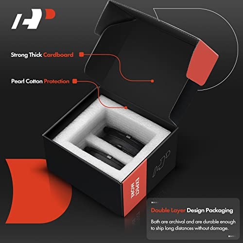  Front and Rear Ceramic Disc Brake Pads Set Compatible with Select Chevy,  - Picture 4 of 6