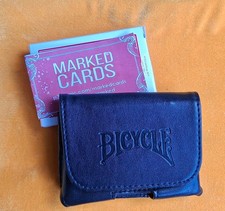 Bicycle Maiden Back P3 Marked Deck Playing Cards & Vegan Leather Deck Pouch Set