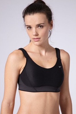 NIKE Dri-FIT Large Alpha High Support Padded Sports Bra Black Training Workout