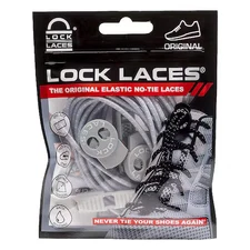 Lock Laces Gry48 Safety Shoe Laces,Gray,48" L,Pr