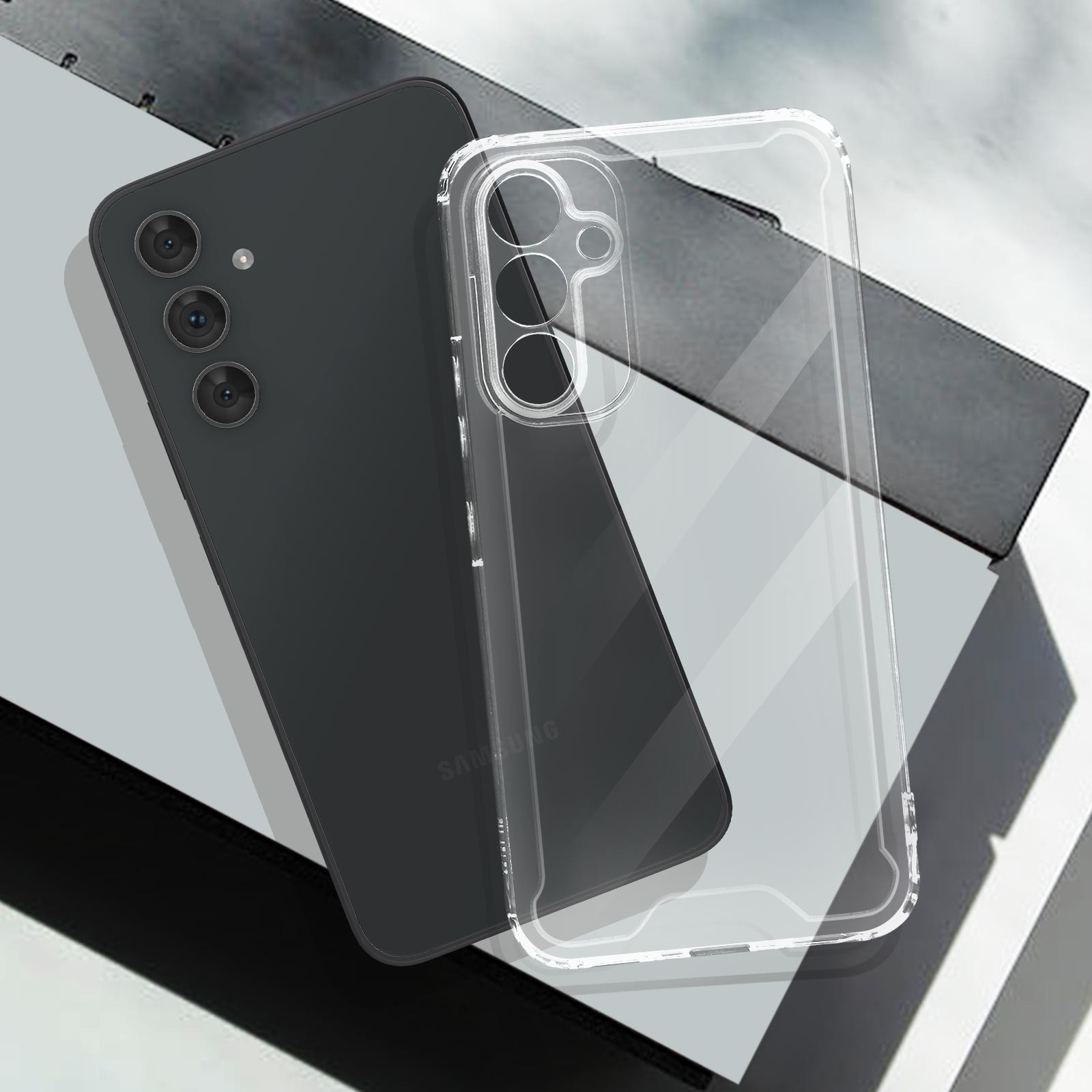 Coque silicone solide Galaxy A54 5G antichoc transparente Avizar - 4