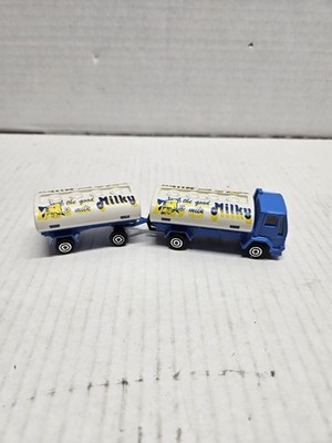 Majorette 3  FORD Milk TANKER & 2.6  TRAILER Diecast