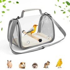 Portable Bird Carrier Cage Backpack Travel Bird Cage Outdoor Ventilated Pet Bag