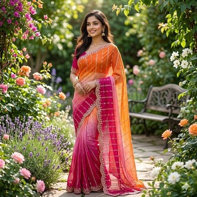 Saree Party Indian Wear Sari Designer Bollywood Blouse Wedding Ethnic Pakistani