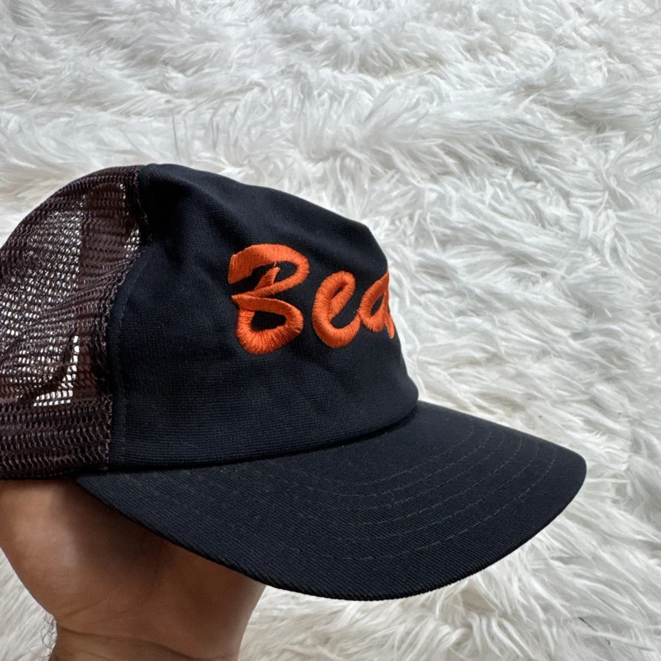 Rare!! Vintage 1960’s Chicago Bears NFL Hat By NEW ERA USA Made Embroidered VTG - Image 2 of 4