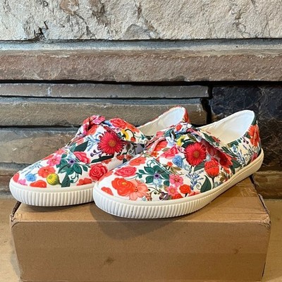 ComfortView Anzani Floral Canvas Slip On Sneakers