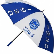 Zeta Phi Beta Jumbo Umbrella Blue/White - 60"